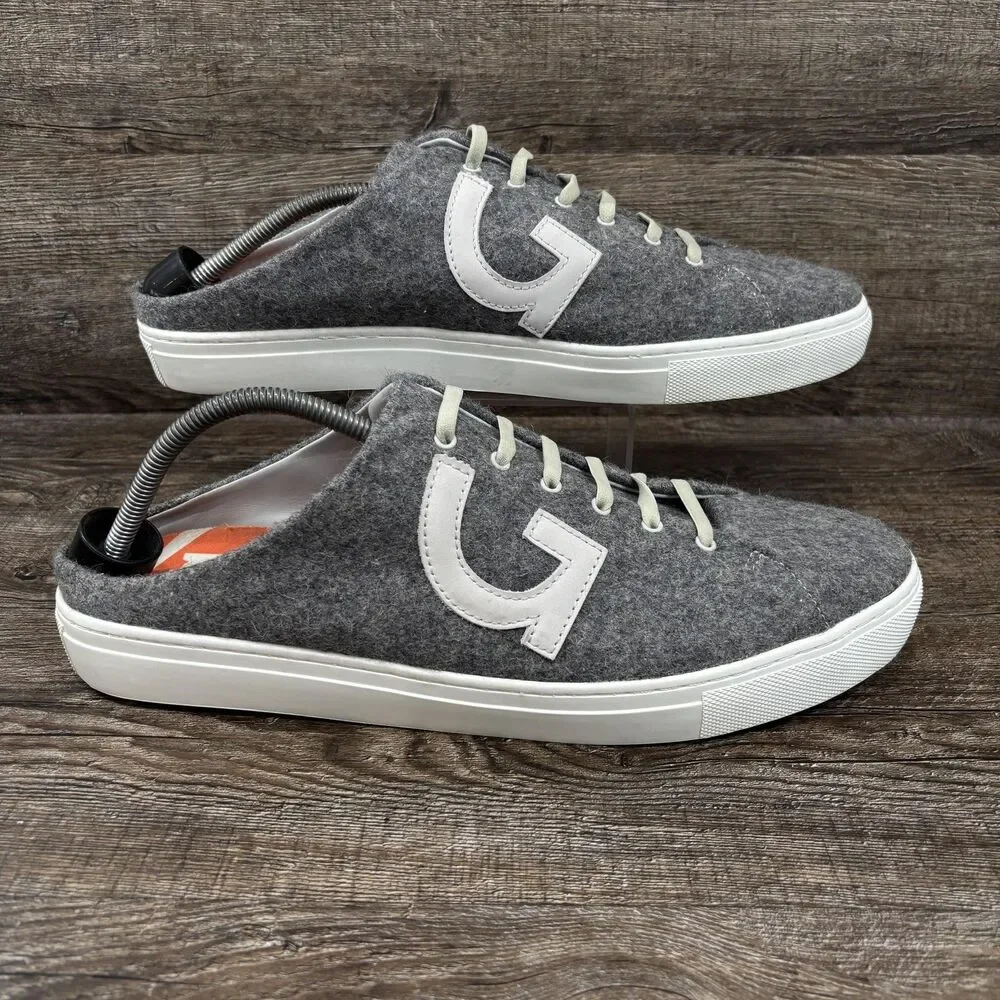 G/FORE Disruptor Mule Street Shoes Men's 13 Gray Wool Leather Slip On